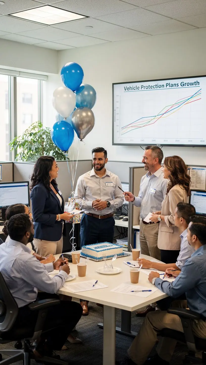 Картинка с представителем службы поддержки клиентов, готовым помочь в вопросах страхования.